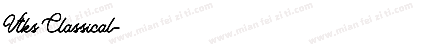 Vtks Classical字体转换